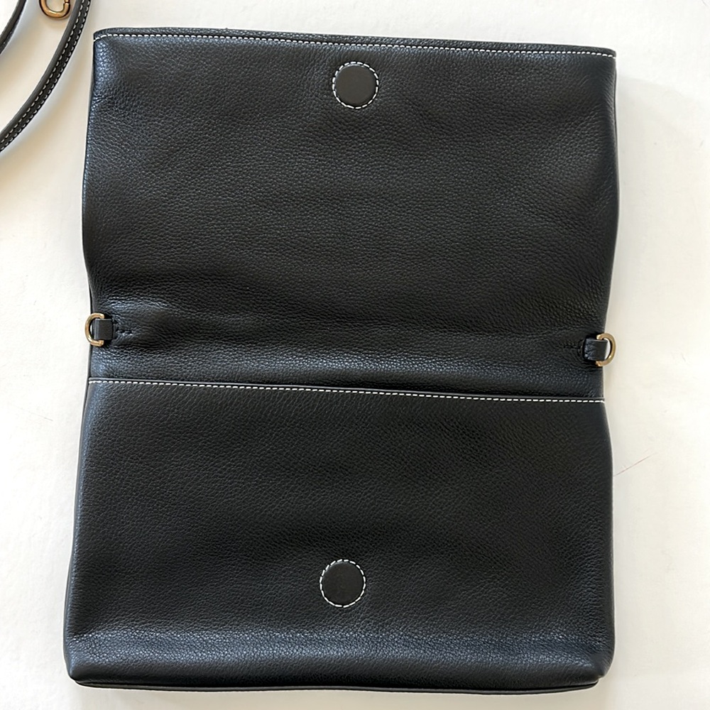 Tory Burch Perforated Logo Fold Over Crossbody Bag - Picture 3 of 15